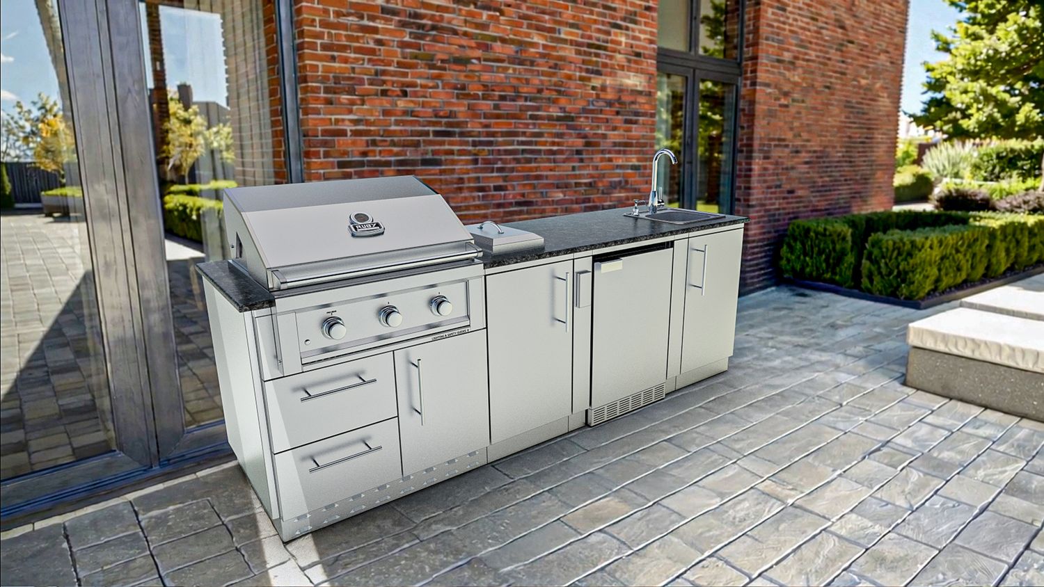 Bayou Outdoor Kitchen Island Package – SCPBAYOU8.6 8′6″