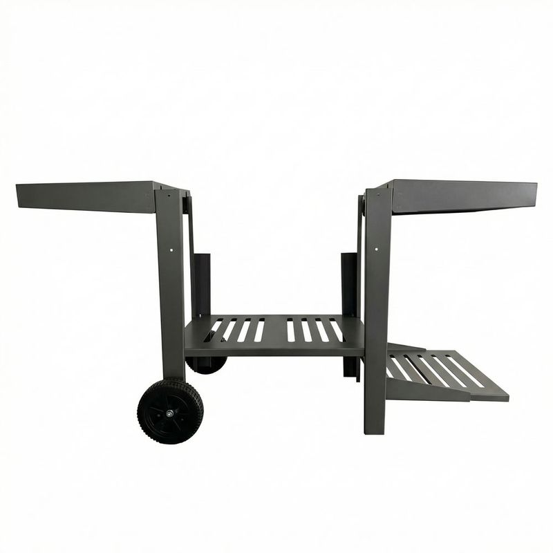 Star BBQ® 24" BBQ Cart Base with Wings &amp; LP Tank Shelf – Ultimate Portable ADA-Compliant Outdoor Cooking Station