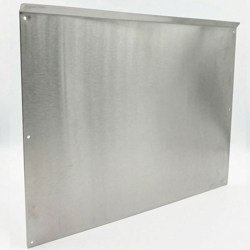 Sunstone® 46" 304 Stainless Steel Grill Wall Panel with Smoke Deflector – Premium Heat Barrier &amp; Smoke Protection for Outdoor Kitchens