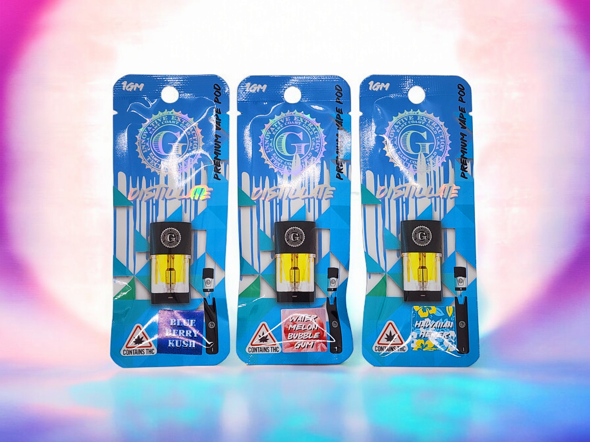 East Coast Gold - Distillate Vape Pods 1-gram East Coast Gold - Distillate Vape Pods 1-gram