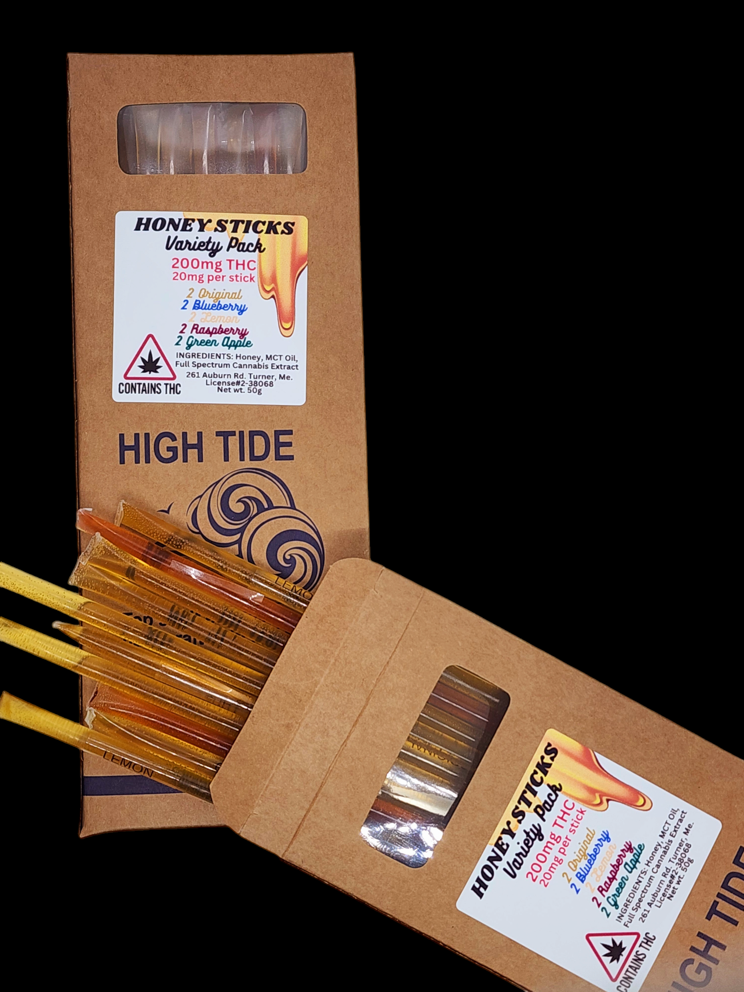 High Tide - Honey Sticks *Variety Pack* (10 per pkg) 20mg ea. Total: 200mg High Tide - Honey Sticks *Variety Pack* (10 per pkg) 20mg ea. Total: 200mg