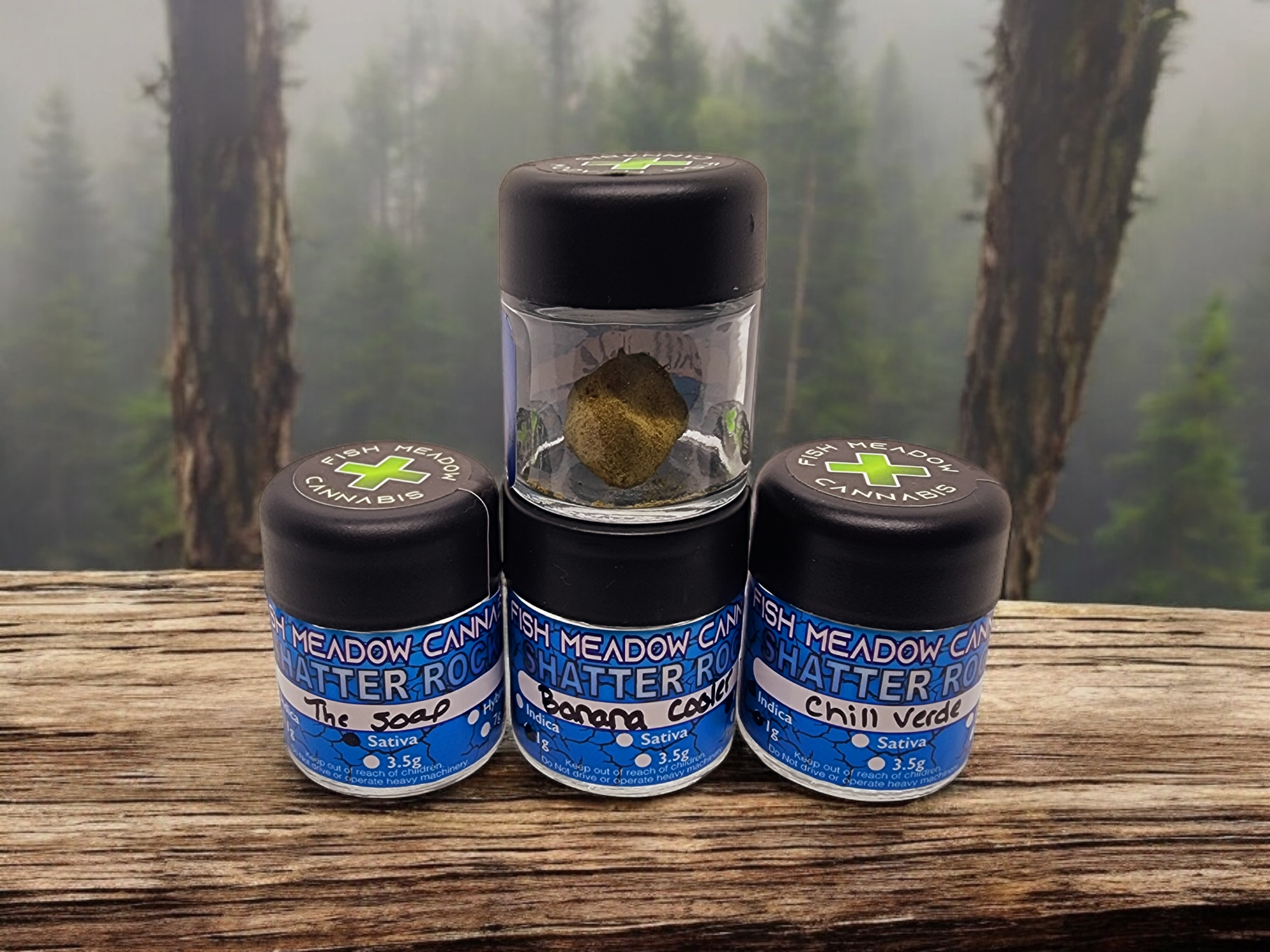 Fish Meadow Cannabis - Shatter Rocks 1-gram Fish Meadow Cannabis - Shatter Rocks 1-gram