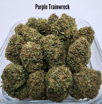 (S) Purple Trainwreck - Hybrid (THC: 23%) EFFECTS: Creative, Happy 00398