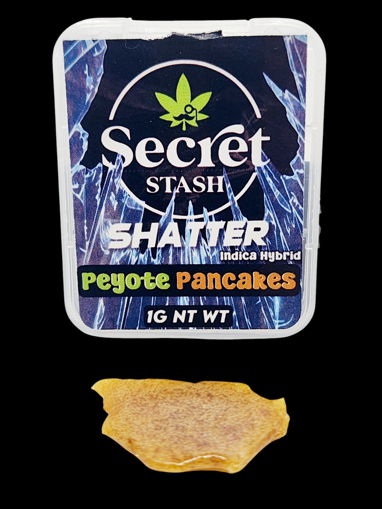 Secret Stash - Shatter in .5-gram & 1-gram opt. Secret Stash - Shatter in .5-gram & 1-gram opt.