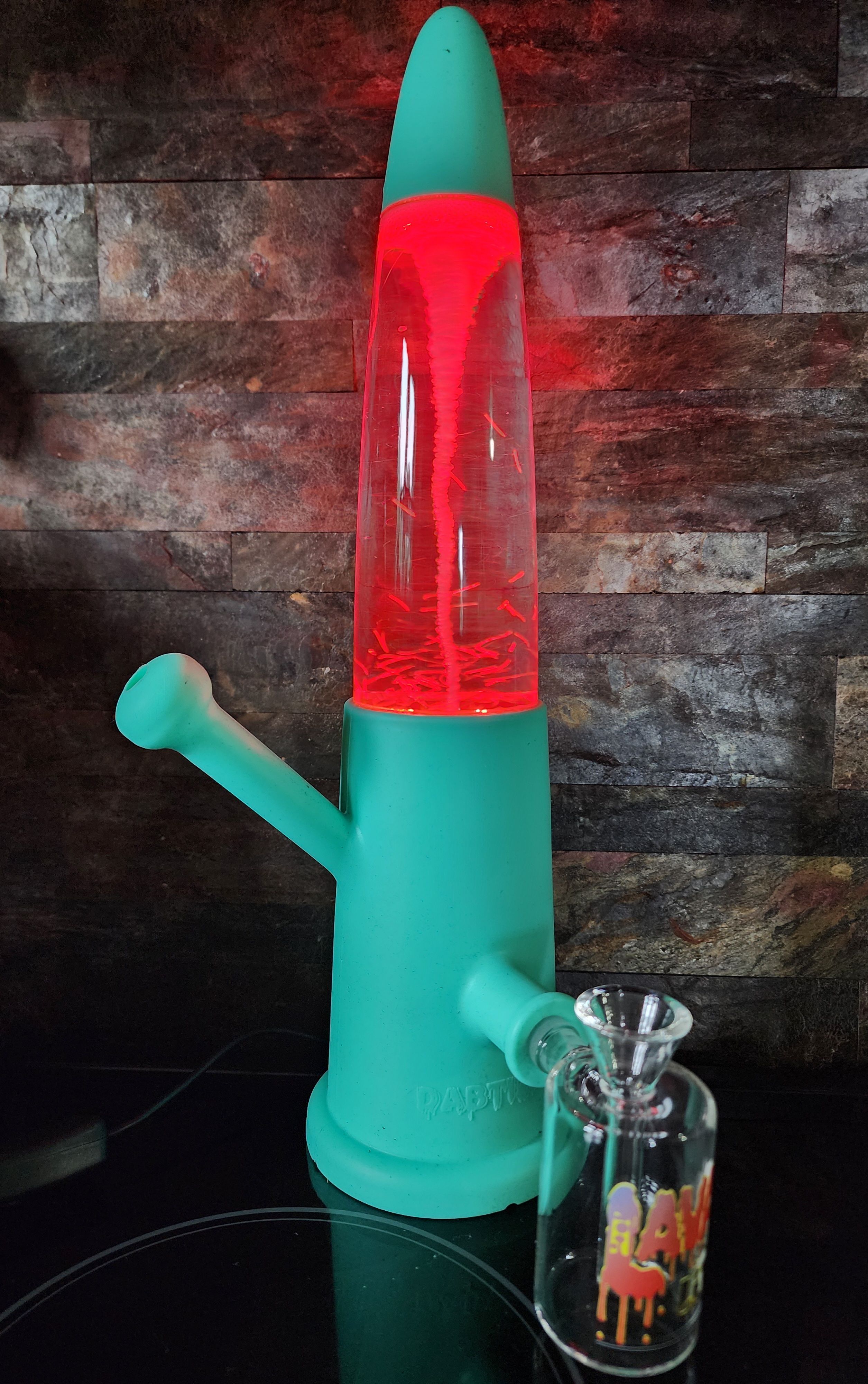 LED Lava Lit - 13" Twisted Tornado Silicone Water Pipe LED Lava Lit - 13" Twisted Tornado Silicone Water Pipe