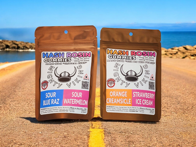 Mighty Viking - Hash Rosin Gummies (10 per pkg) 10mg ea. Total: 100mg 00889