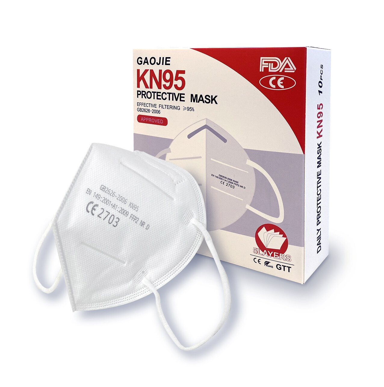 KN95プロテクティブマスク（10枚入り）