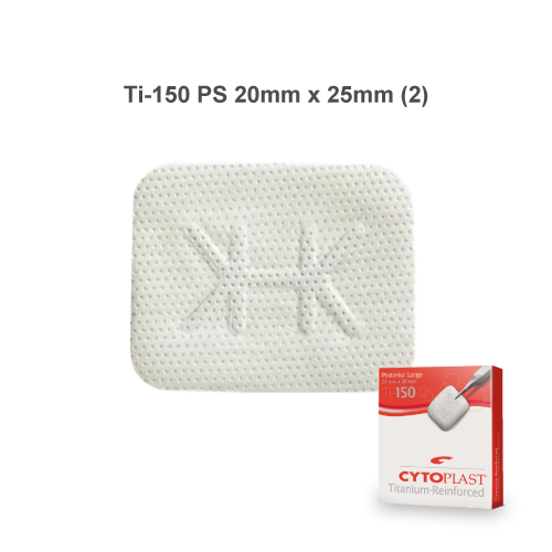 Cytoplast™ 非吸収性チタン強化メンブレン Ti-150 PS 20mm x 25mm（２枚入）