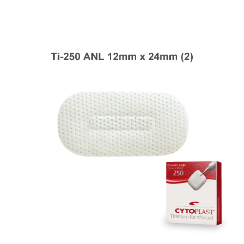 Cytoplast™ 非吸収性チタン強化メンブレン Ti-250 ANL 12mm x 24mm（２枚入）