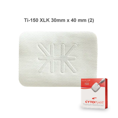 Cytoplast™ 非吸収性チタン強化メンブレン Ti-150 XLK 30mm x 40mm（２枚入）