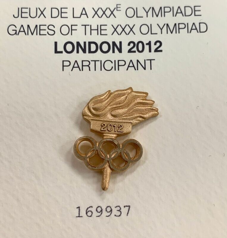 London 2012 Olympic Games Participant pin London 2012 Olympic Games Participant pin