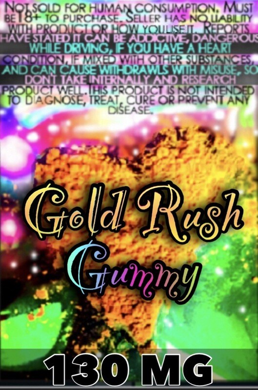 100x Kratom Extract Gummy Gold Rush- 130mg 