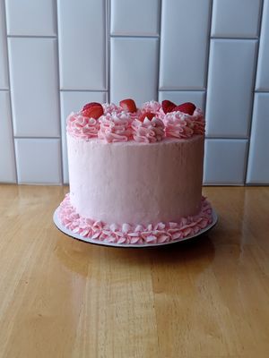 Strawberry Faith Cake