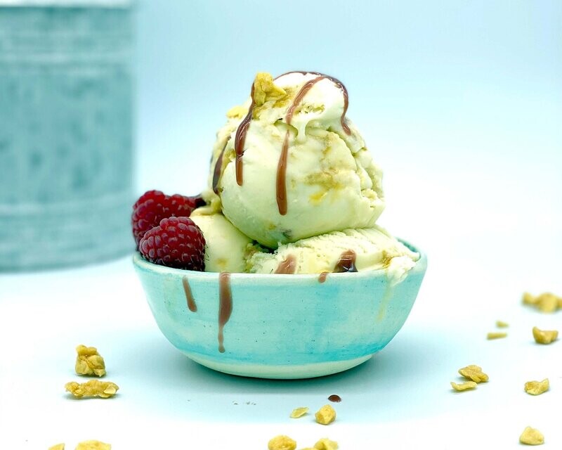 Honeycomb & Raspberry Ice Cream