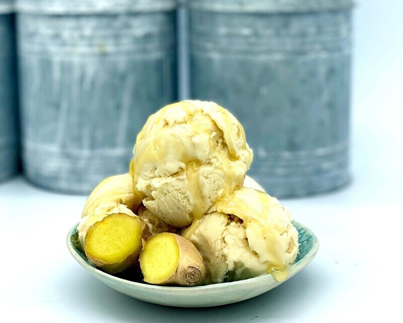 Honey & Stem Ginger Ice Cream