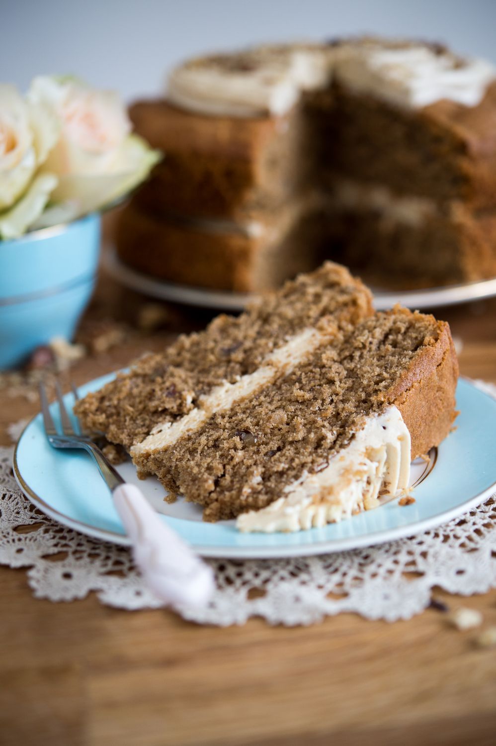 6" Coffee & Walnut Cake