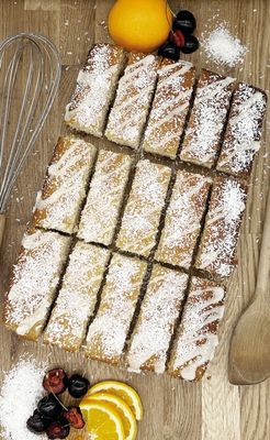 Cherry, Coconut & Orange Traybake (Gluten Free) Cherry, Coconut & Orange Traybake (Gluten Free)