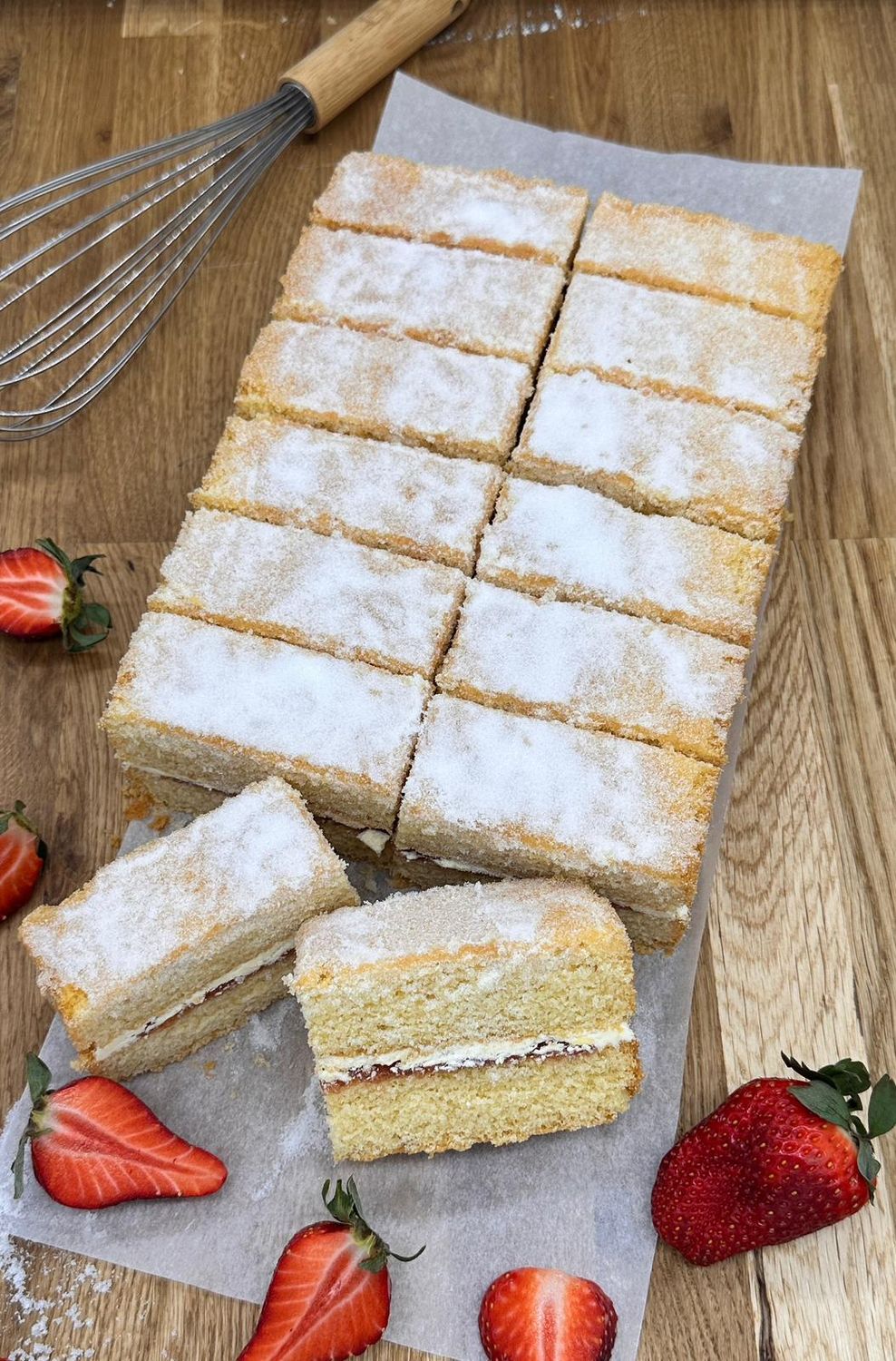 Victoria Sponge Traycake (14 portions)