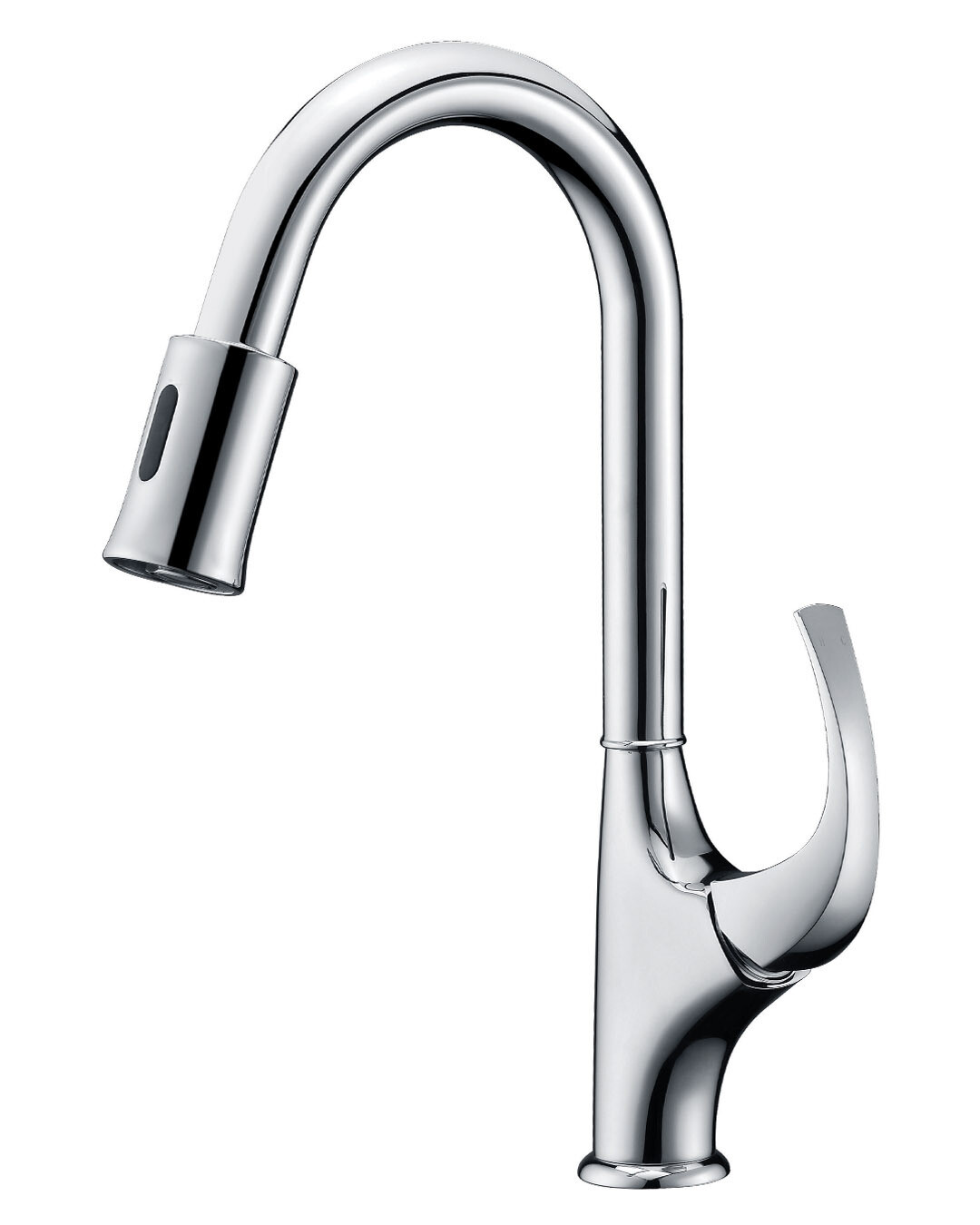 Single-handle sensor kitchen faucet