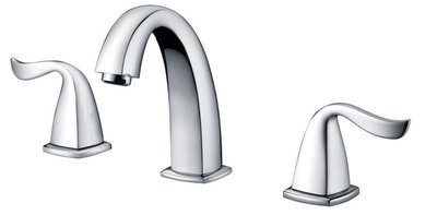 Two-handle 8" widespread lavatory faucet