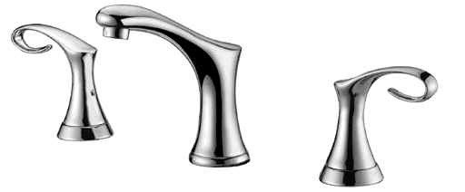 Two-handle 8" widespread lavatory faucet