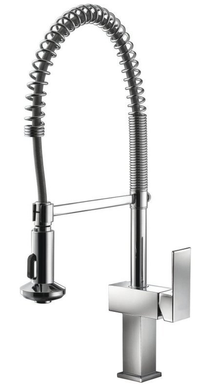 Single-lever pull-out spray kitchen mixer