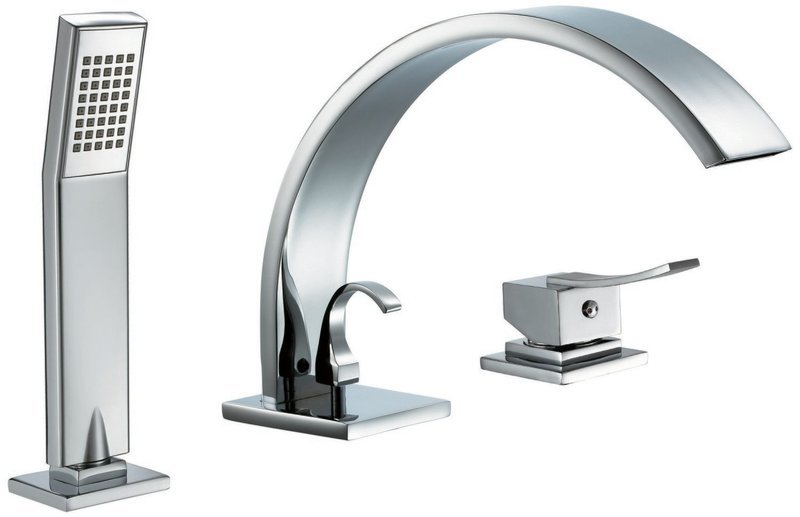 Single-lever 3-hole shower/bath mixer