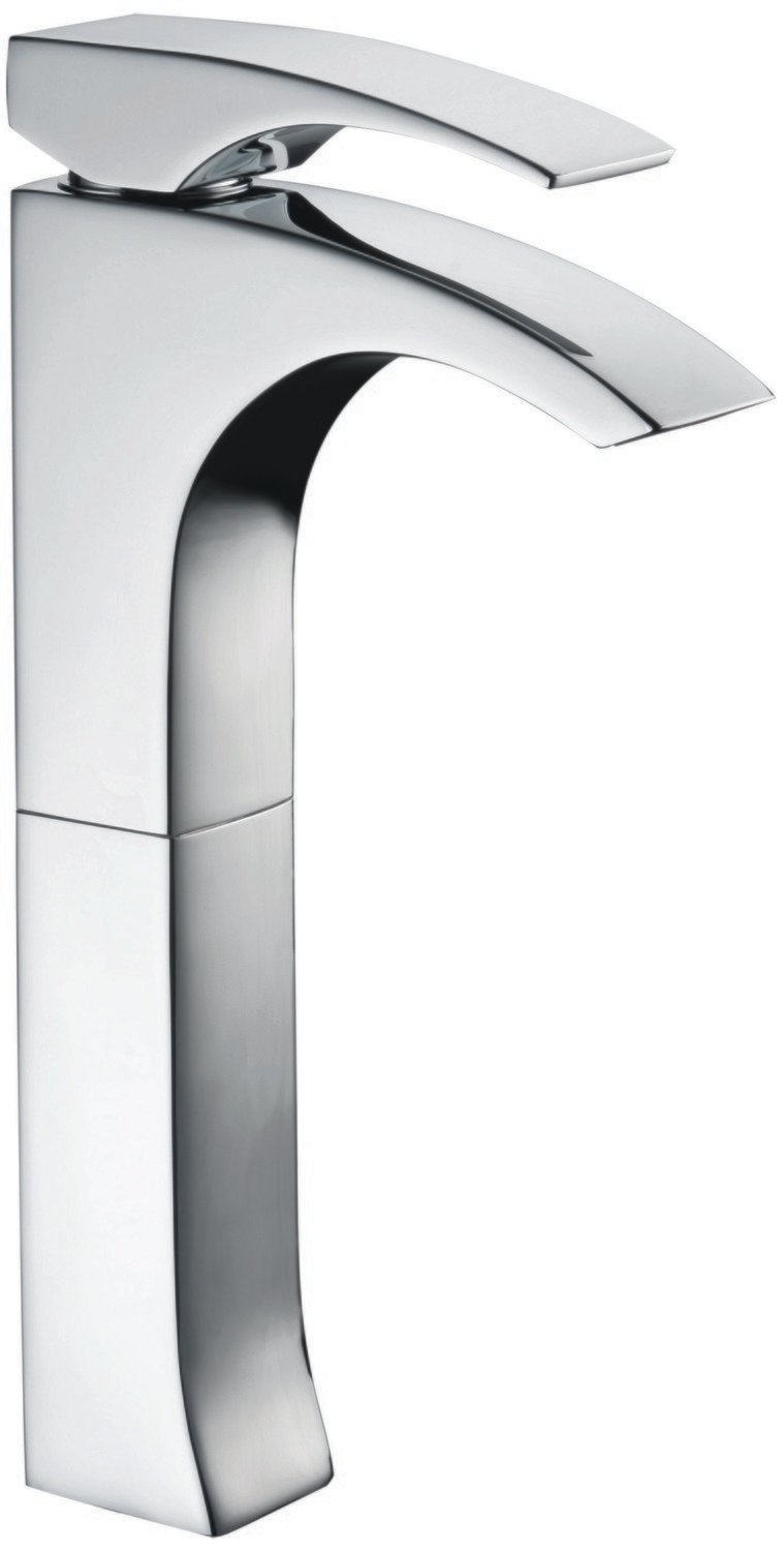 Single-lever tall lavatory faucet