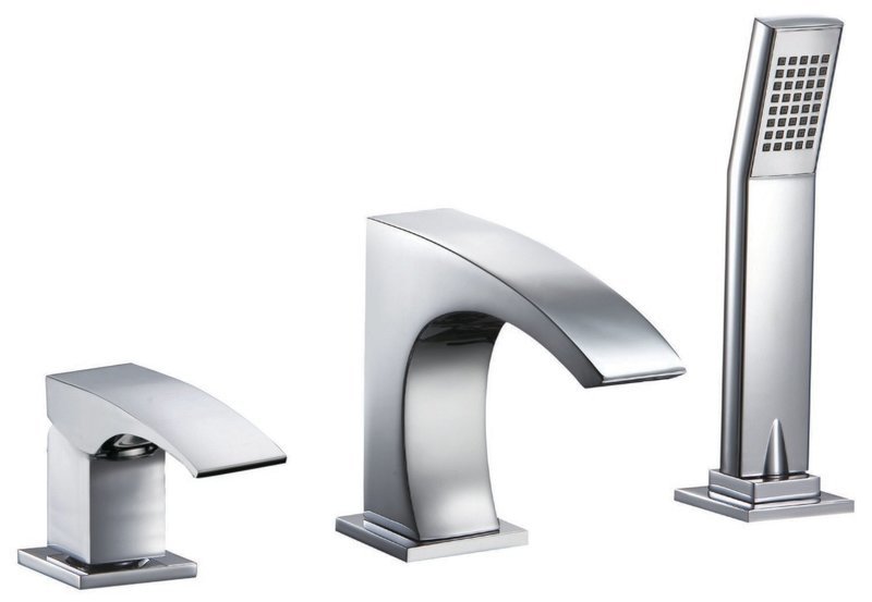 Single-lever 3-hole (pressure-balanced) shower/bath mixer