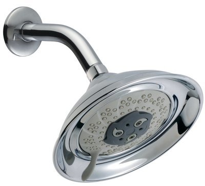 Shower arm with 3-jet head