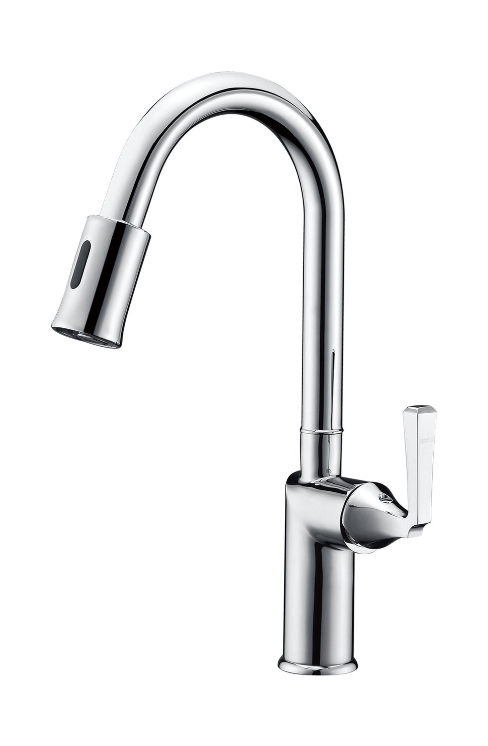 Single-handle sensor kitchen faucet