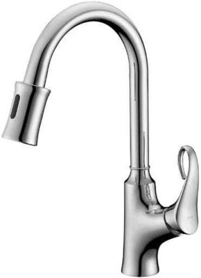 Single-lever sensor kitchen faucet