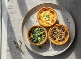 Trio of mini quiches - Friday 23 October Opening night only