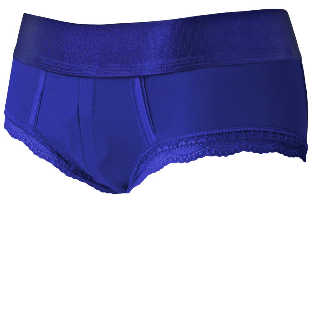 Royal Blue Duo Panty Harness, Size: XS
