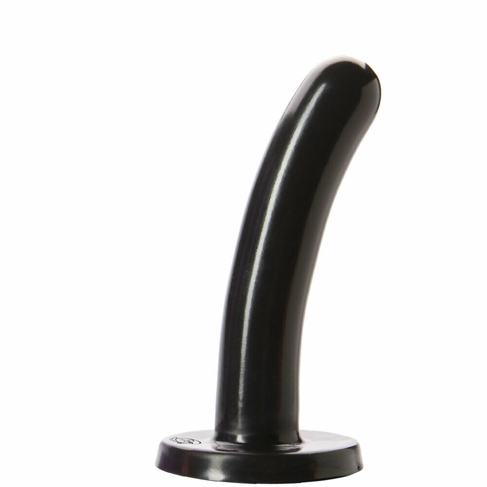 5.25&quot; Silk Silicone Dildo by Tantus - Medium, Color: Black