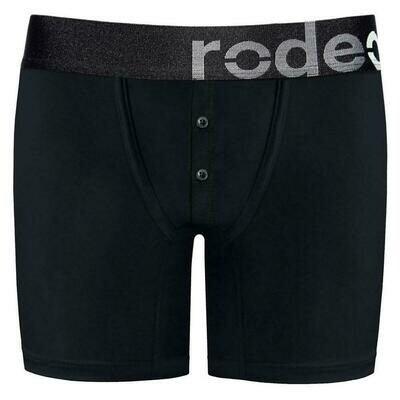 1.75 Rise Button Fly Boxer+ Harness - Black