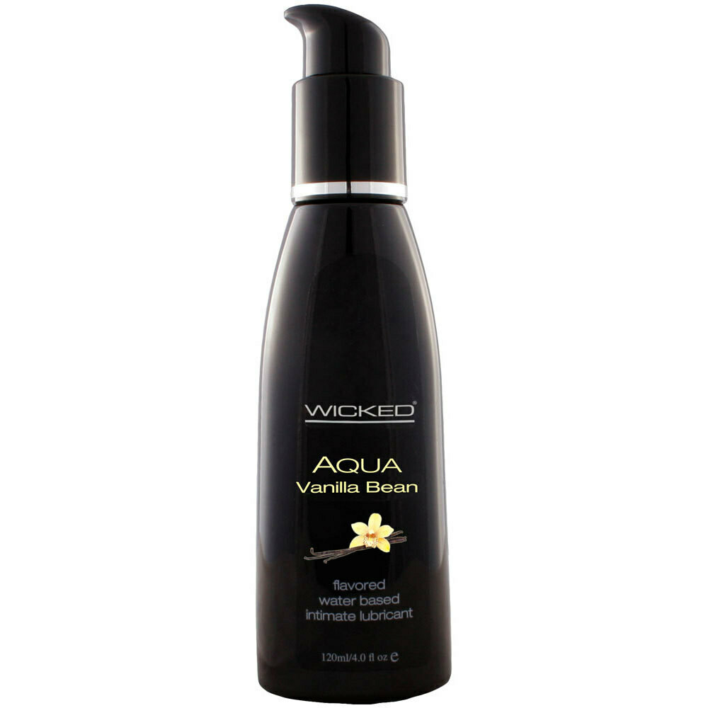 Aqua Vanilla Bean Flavored Lubricant (4 fl. oz.) by Wicked Sensual Care