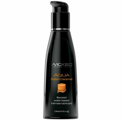 Aqua Salted Caramel Flavored Lubricant (4 fl. oz.) by Wicked Sensual Care