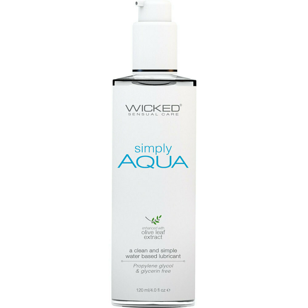 Simply Aqua Lubricant with Olive Leaf Extract 4.0 fl.oz. by Wicked Sensual Care