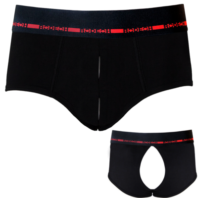 High Rise Brief+ Crotchless Harness