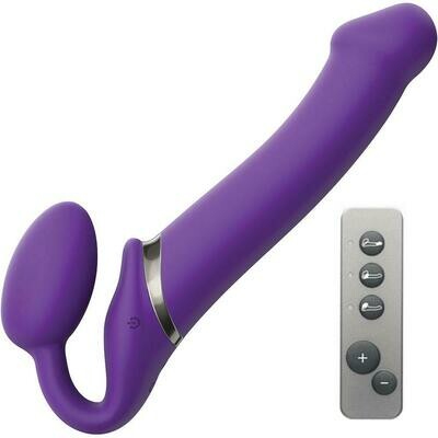 Strap-on-Me Double Ended Vibe Remote Control - X-Large - Purple