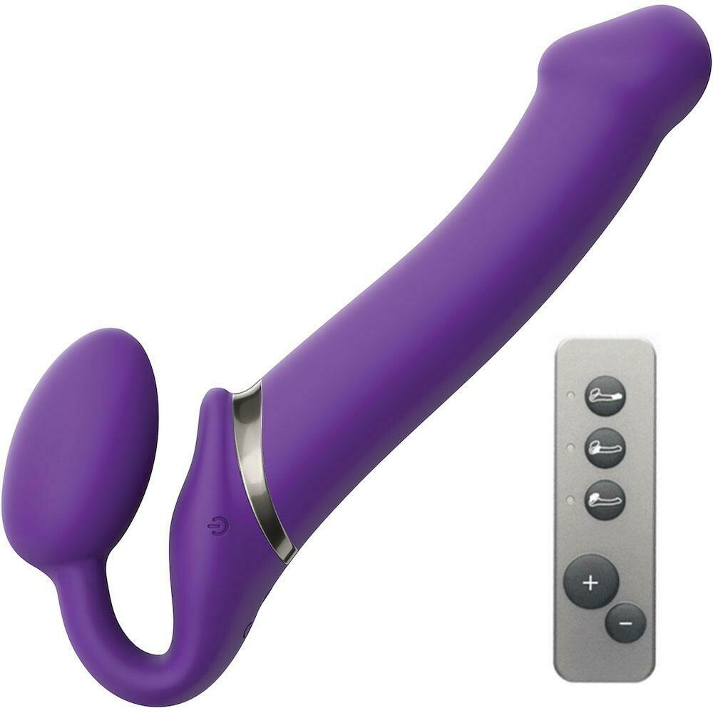 Strap-on-Me Double Ended Vibe Remote Control - Large - Purple