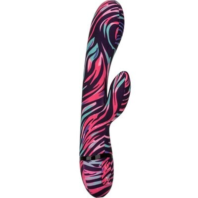 Naughty Bits Menage A Moi Silicone Rechargeable Dual Wand - Multi Color