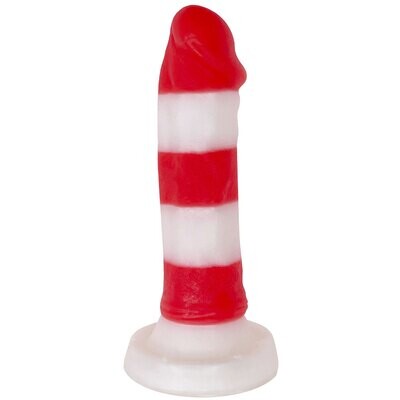 5.5&quot; Reed Silicone Dildo - Stripe