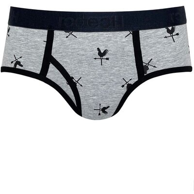 Top Loading Brief Packing Underwear - Gray Cocks