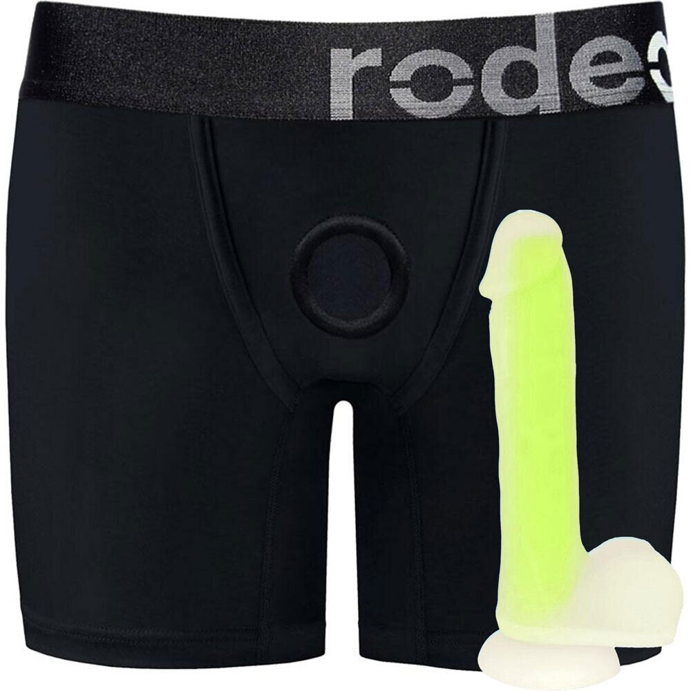 Black Rise Boxer+ Harness and Glo-Fi 6&quot; Green - PACKAGE DEAL