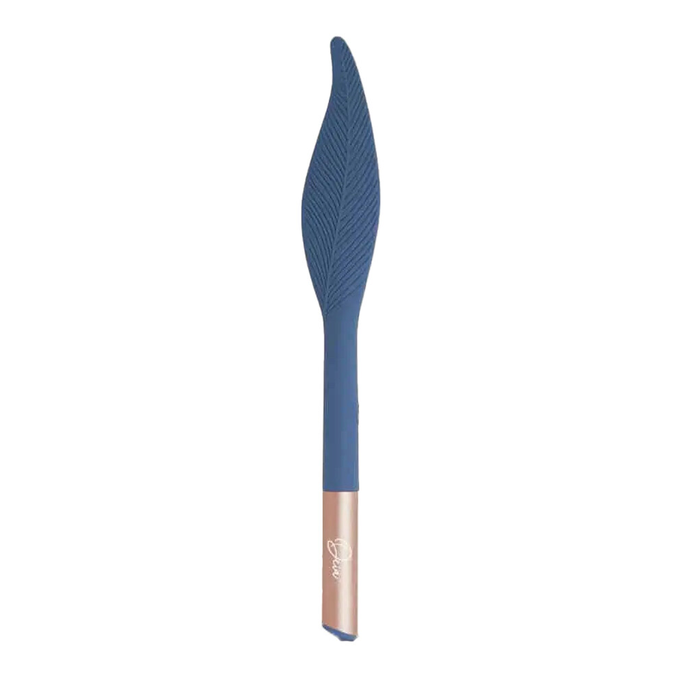 deia the feather tickler handheld vibrator blue rose gold handle