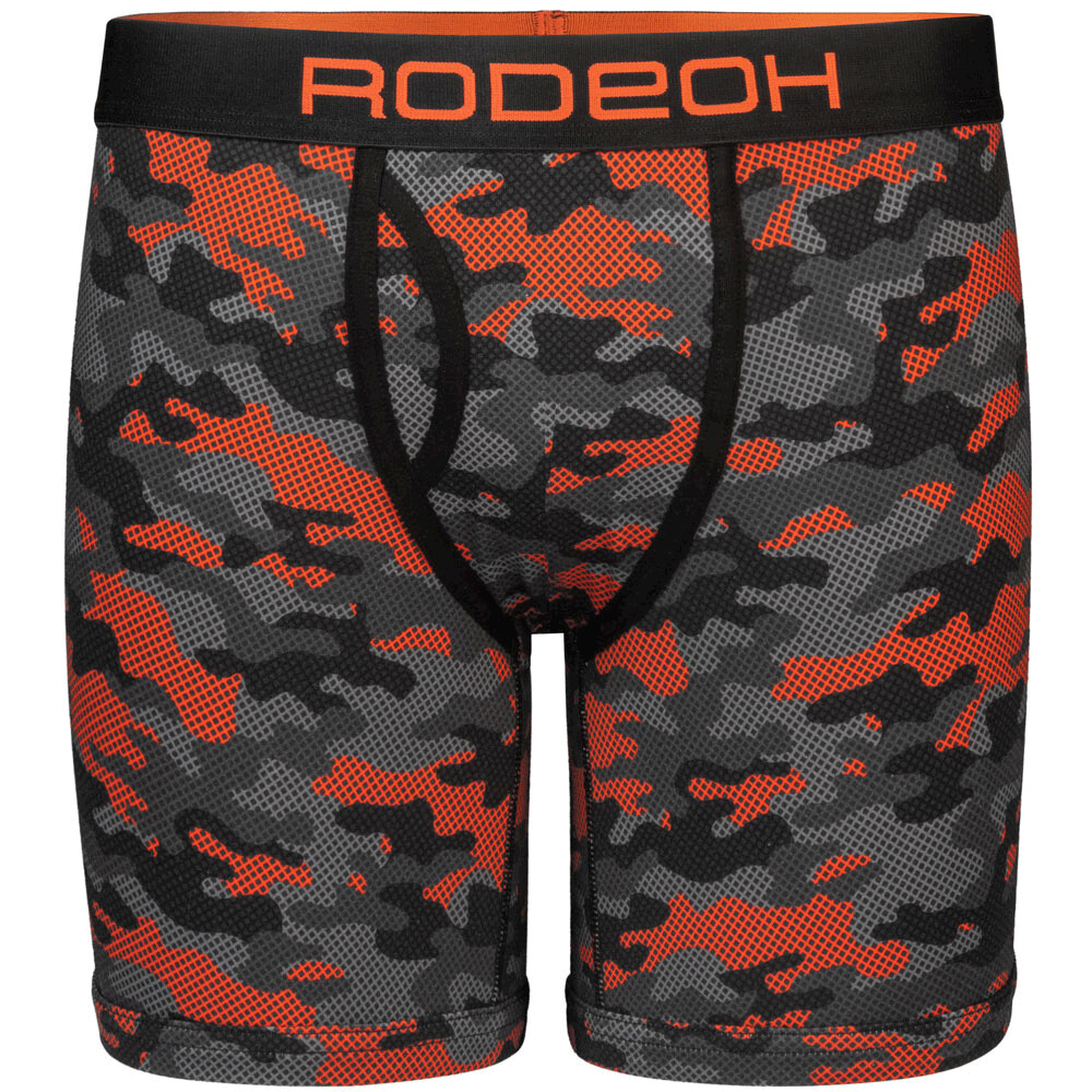 Shift 9&quot; Boxer Underwear - Orange Camo, Size: M