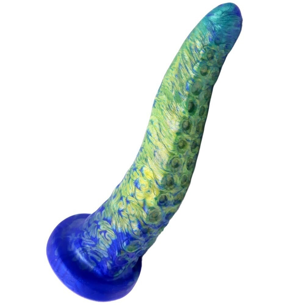 7" Teuthida - Small - Silicone Tentacle Dildo by Uberrime - Gamecock