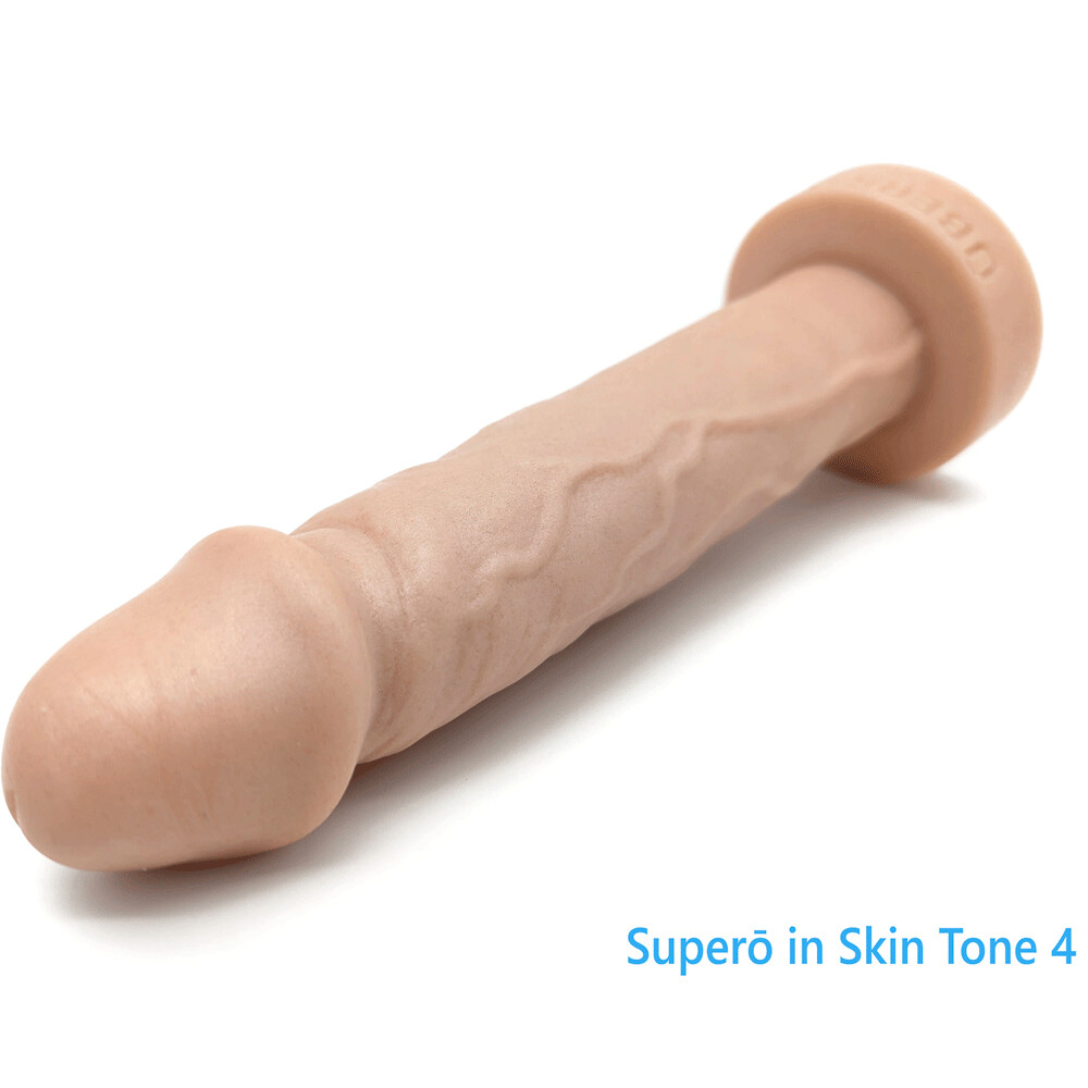 7&quot; Supero Dual Density Realistic Silicone Dildo by Uberrime, Color: Vanilla- Tone 4